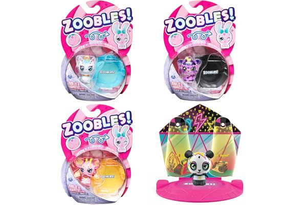 Zoobles Jouet - Pack 1 Zoobles Animal - Boules Magiques Colorées Transformables en Animaux Fantastiques avec Maison Magique - 6061364 - 1 Figurine Jouet Enfant 5 ans et + - Modèle Aléatoire