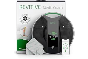 ‎REVITIVE NEUER und VERBESSERTER Revitive Medic Coach mit App Durchblutungs-Stimulator - Maximale, medikamentenfreie Bein- und Knieschmerzlinderung, jetzt auch mit gezielter Knieschmerztherapie inklusive