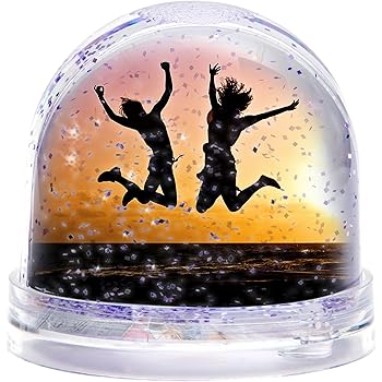 Schneekugel Mit Individuellem Bild Bedruckt Per Thermo Sublimationsdruck Aus Acrylglas Ideal Als Geschenk Zum Valentinstag Glitzerkugel Mit Eigenem Foto Gestalten Funkelnder Glitzer Dekoartikel Kuche Haushalt Wohnen