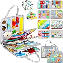 Tableau D'activités Montessori 8 En 1 - Jouet Sensoriel 1-3 Ans - Busy Board Voyage - Cadeau Bébé