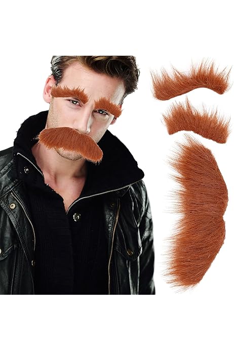 Grauer Fake Bart Für Halloween & Cosplay - Lustiger Gesichtsschmuck Für Partys