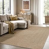 the carpet Kansas - robust indoor and outdoor carpet in natural jute look, weatherproof, suitable for patio and garden, appro