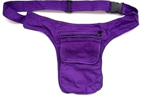 HCZ Riñonera Tela Lateral Hippie (Violeta Lisa)