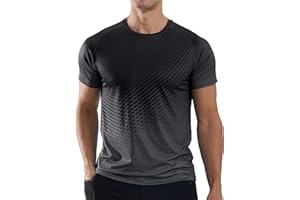 VEEPRO Men’s T-Shirts Gym Running T Shirts for Men Moisture Wicking Athletic Sport Breathable Tops Quick Dry Short Sleeve Workout T-Shirt