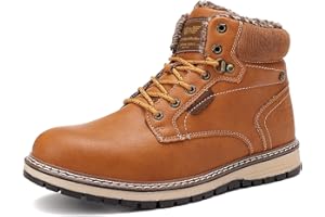 AX BOXING Scarpe Uomo Invernali Caldo Pelliccia Fodera Scarponcino Invernale Stivali Antiscivolo Stivaletti Taglia 41-46 EU