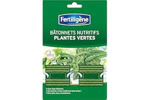 Fertiligène FBPV - Engrais Bâtonnets Nutritifs Plantes Vertes x 40 - pour des Plantes Plus Vertes - Formule avec Oligo-éléments - Jusqu'à 8 semaines de Nourriture - Plantes en Pots et jardinières