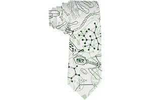 SARA NELL Men's Classic Woven Business Tie Silk Necktie Biology Drawings Subject Neck Ties, Biology Drawings Subject, ONE_SIZE