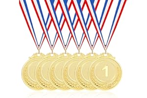 Mabor 6 szt. złotych medali dla dorosłych, 1. miejsce metalowe medale nagrody, nagrody dla zwycięzców sportu, imprezy, turniejów, nagród, konkursów, 5 cm