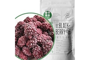 ZINGY ZOO Mora Liofilizada | 100% Natural Moras Frutas Deshidratadas | Pure Freeze Dried Fruit | Fruta Deshidratada Sin Azucar | Gefriergetrocknete Brombeeren Fruta Liofilizada | Blackberry Snack ZingyZoo