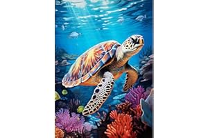 MAXBYE Tortues DIY Peinture Diamant Adulte, Animaux 5D Diamond Painting Art Enfant Diamant Kits de Broderie au Point de Croix Diamant Strass Point de Croix Painting pour Murale Décoration 30x40cm