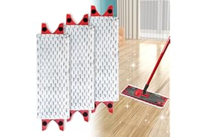 CHWNIBAY 3 Pièces Recharge Vileda Serpillere,Recharge Serpillière Vileda,Tête de Remplacement de Vadrouille,Recharges en Microfibre Balai pour Vileda Ultramax 2 en 1 Spray,pour Tous Types De Sols