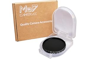 MaD Cameras 58mm Neutral Density ND2 to ND400 variable adjustable filter for lens such as canon 18-55mm 75-300mm (Neutral Density, 58mm)