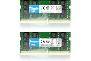 DDR4 2666MHz Laptop Memoria RAM 16GB Kit (2x8GB) CL19 SO-DIMM Wlizedle Modulo di Memoria PC4-21300 260-Pin 1.2V Non-ECC 2Rx8 Upgrade Notebook Memory per Computer Portatile, Verde