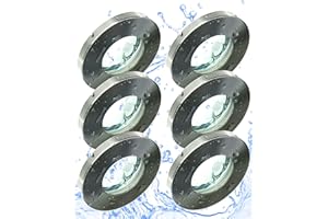 ‎TRANGO Trango 6er Set 6729IP65-062-AK Einbaustrahler IP65 aus Edelstahl gebürstet Badleuchte, Einbauleuchte, Einbauspots, Deckenleuchte inkl. 6x GU10 Fassung für Bad, Außen, Feuchtraum ohne Leuchtmittel