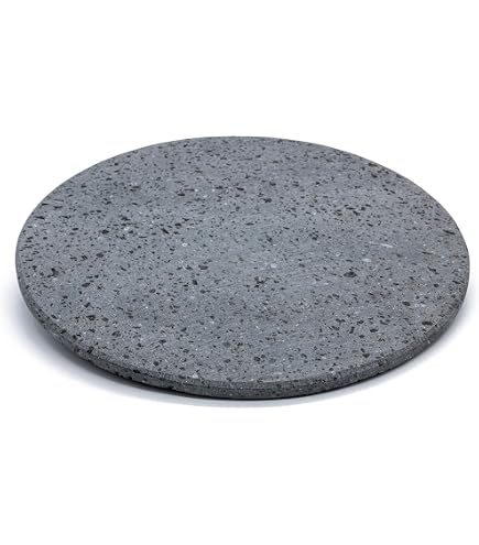 Pietra Lavica Etnea - Ollare Piastra Liscia Per Pizza, Carne, Verdure - Misure A Scelta (40 X 30 - 4