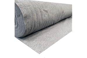 T & A Upholstery Supplies Ltd Choose from 30 Sizes of Smoke Coloured Super Stretch Van Lining Carpet | 20m x 2m | Includes 20 x Trimfix Glue