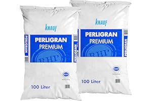 Knauf Gartenbau Perlite Perligran 2-6 mm 2X 100 L, zur Erden- und Substratverbesserung