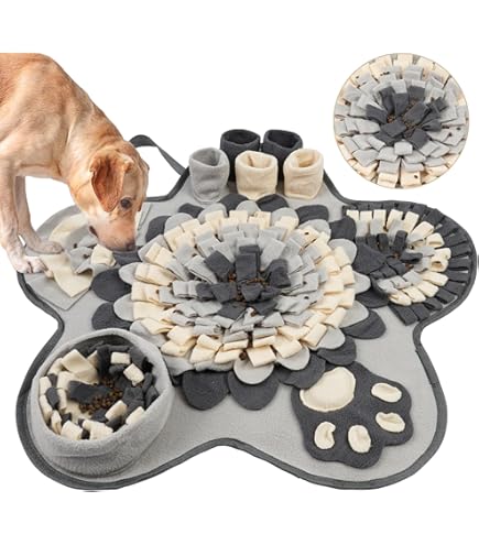 Bartuke Grote siliconen snuffelmat, 81 x 50 cm hondenlikmat met