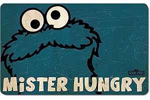 Logoshirt® Rue Sésame I Macaron le Glouton I Mister Hungry I Planche à petit-déjeuner I Planche à découper I 23x14cm I Design original sous licence