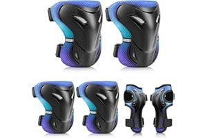 ‎YOOXARMOR Knieschoner Kinder Schoner Inliner Kinder Knieschützer Ellenbogenschützer Set für 3-6-13 Jahre Jungen Mädchen Schutzausrüstung Schützer Set für Rollerskates,Fahrrad, Radfahren, Skateboard, Scooter