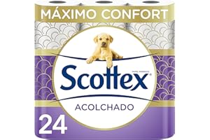 Scottex Acolchado Papel Higiénico Seco 24 rollos