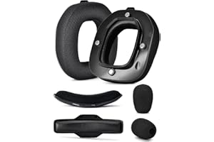 A40 TR Mod Kit - defean Cuscinetti di ricambio per cuffie e archetto compatibili con cuffie Astro Gaming A40 TR, cuscinetti auricolari, schiuma ad alta densità con cancellazione del rumore, spessore