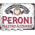 Peroni Metal Bar Signs - Fixings Included - Bar Accessories for Home Pub or Outdoor Garden Pub Wall Plaque for Man Cave Gift Ideas Beer Signs with Vintage Memorabilia sign