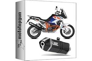 mivv auspuff zugelassen-oem speed edge stahl schwarz carbon cap kompatibel mit ktm 1290 super adventure r s t 2021 2022 mototopgun