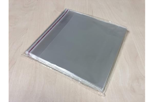 100 Couvertures pour boîtiers de CD standard avec rabat de fermeture adhésif réutilisable protection antistatique et surface brillante de mádori Sun cellophane rabat mince colle auto-fermante 10,4 mm