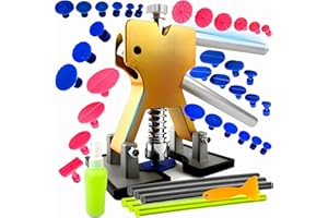 Retoo Set di riparazione per ammaccature, 42 pezzi, per rimuovere danni da grandine, kit di riparazione per auto, veicolo, frigorifero, porta, accessori per rimuovere danni, grandi ammaccature,