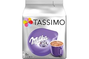 Tassimo Cialde di cioccolata calda Milka (confezione da 4, totale 32 cialde, 32 porzioni)