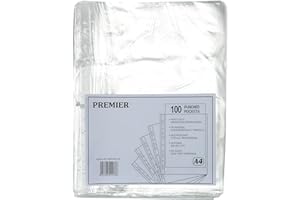 Whitebox A4 Punched Pocket - Clear, Pack of 100