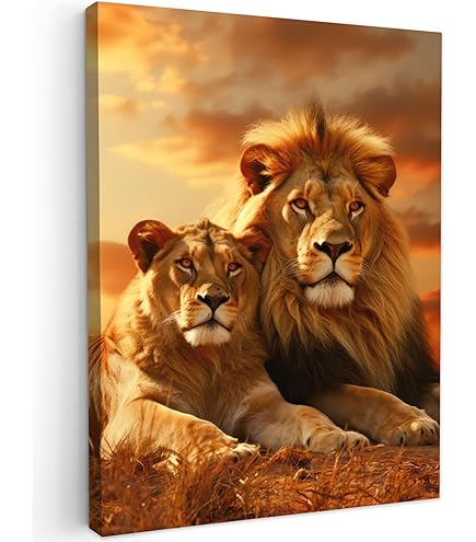 Canvas Schilderij Luipaard in de Jungle - XL 90 x 120 cm