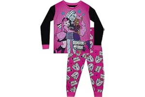 Monster High Pijama Draculaura Pijamas Niña | Pijama Niños Invierno | 5 To 13 Años