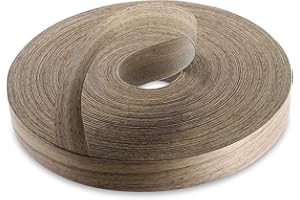 WoodPress® 30mm Real Walnut Wood Pre-Glued Veneer Edging Tape – 50m Trade Roll – Iron-On Wood Application