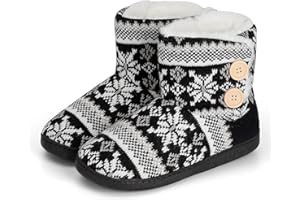 AONEGOLD Kapcie damskie, męskie, pluszowe, z podszewką, zimowe, ciepłe, wygodne, puszyste, dziergane, antypoślizgowe buty