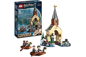 LEGO Harry Potter Hogwarts Castle Boathouse Set with 2 Boat Toys for 8 Plus Year Old Kids, Girls & Boys, Includes 5 Character Minifigures and Hedwig the Owl Figure, Wizarding World Gift Idea 76426