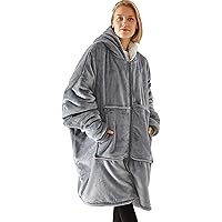 Sweat Plaid Femme Avec Capuche Et Poche - Rouge Vin, Taille Unique | Hoodie Doux Peignoir D'intérieur