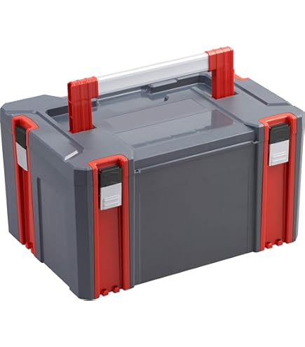 Connex Opzetstuk - 1 grote 6 kleine vakken - Geschikt voor alle Connex systeemboxen - van kunststof - Optionele accessoires/Gereedschapsorganisatie/Legplank/Vak voor kleine onderdelen