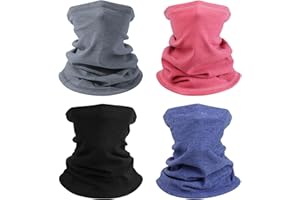 Kavya 4 Piezas Braga Cuello Hombre & Mujer Transpirable Calidez Bufanda Cuello Hombre Invierno Resistente Al Viento Bragas Para El Cuello Versátil Apto Para Esquí, Ciclismo Y Moto Running Talla única