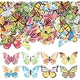 YARNOW Edible Butterflies Toppers Set of 70 - Cake and Cupcake Decoration Mixed Pattern