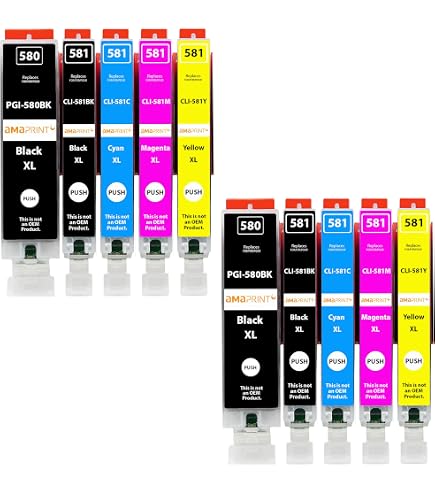 LeciRoba 6er-Pack Tintenpatronen Für Canon – Kompatibel Mit PGI-580 XXL & CLI-581 XXL