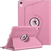 Apple iPad Yatay ve Dikey Standlı 360 Derece D&ouml;ner Tablet Kılıfı (iPad 10.Nesil 10.9/iPad A16 Toz Pembe)