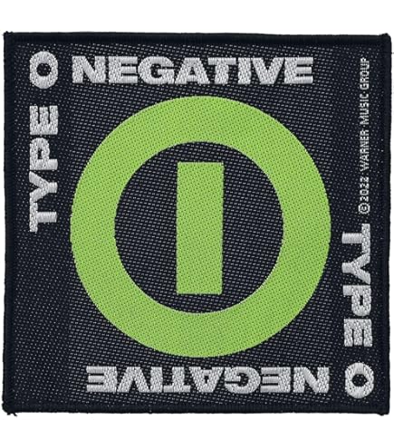 Aufnäher Typ O – Negative Brothers In Blut, Bestickt, 9 Cm – Zum Aufnähen Oder Aufbügeln