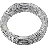Ruck-Zuck 190382 Galvanized Steel Cable | 4 mm | Length 20 m | 6 x 7 Threads