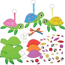 Baker Ross Mix-und-Match Magnet Bausätze – 8er Pack Unterwasser-Tiere, Schaumstoff Bastelset