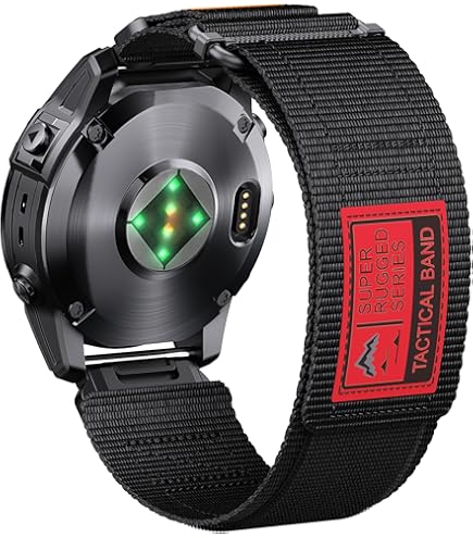 RosMank 26mm Quickfit Braided Watch Band Compatible With Garmin Fenix 8 AMOLED 51mm...