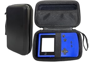 TRIPHKAR Tragbare Tasche Organizer Case Hart Eva Etui Hülle für Gameboy Color GBC GBA GBP Console, Festplatte 2.5 Zoll, Kabel und Zubehör (Schwarz)