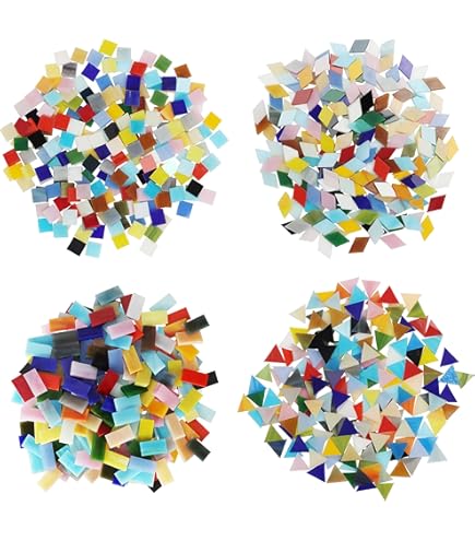 NUO RUI Lot De 100 Carreaux De Mosaïque Rectangulaires De 0