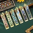 6 Pieces Metal Clip Bookmarks for Women, Golden Hollow Butterfly Bookmark Van Gogh Monet Oil Painting Theme Book Mark Birthday Funny Art Gifts for Book Lovers Writers Readers Children Teens Men
